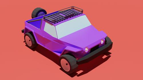 Low poly jeep preview image